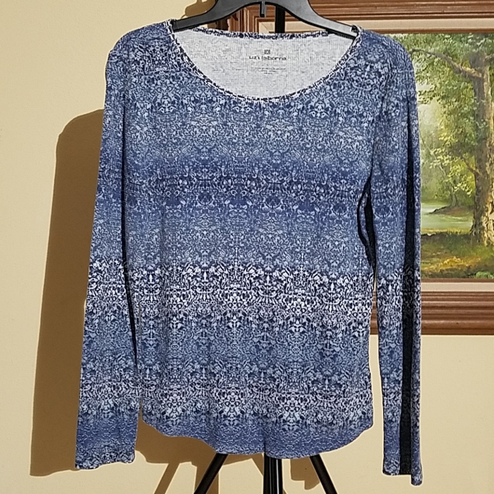 Liz Claiborne long sleeves top (L) A96